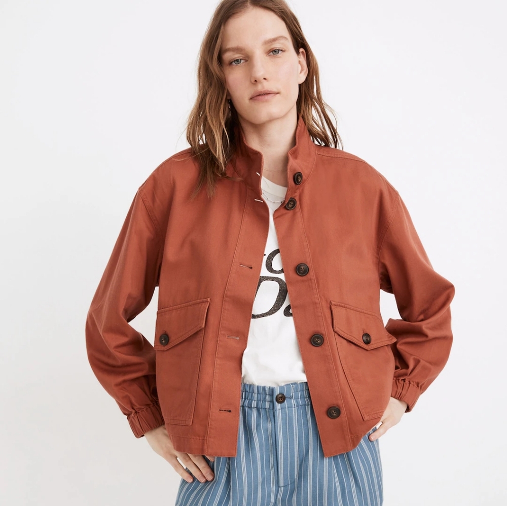 Madewell Bayview Balloon-Sleeve Jacket